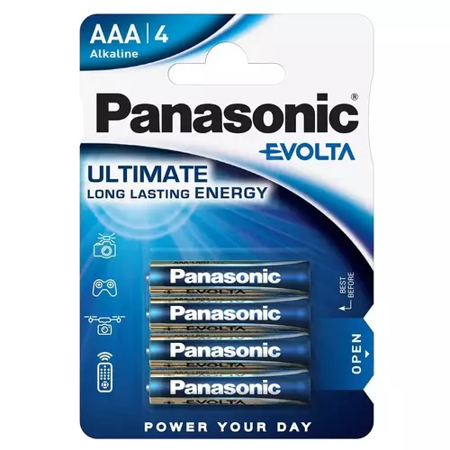 Bateria alkaliczna Panasonic LR3 AAA EVOLTA - blister pak. po 4 szt. 1