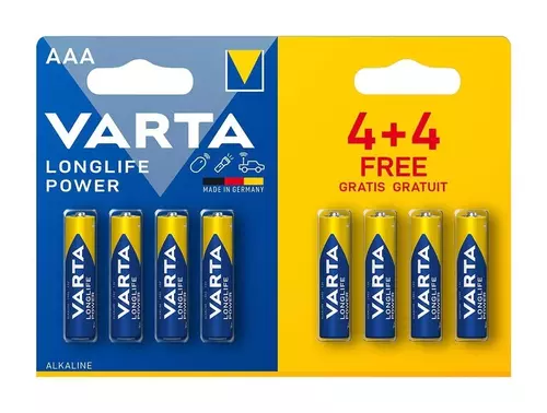 Bateria alkaliczna Varta LR3 LONGLIFE Power 4+4- blister 8 szt. 1