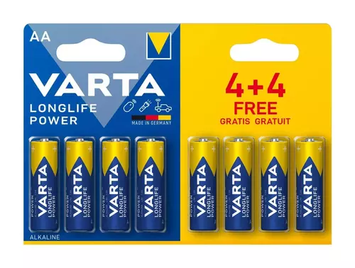 Bateria alkaliczna Varta LR6 LONGLIFE Power 4+4- blister 8 szt. 1