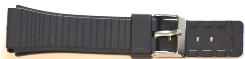 Pasek do  zegarka PCV 19  20mm czarny 1