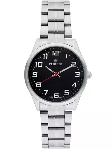 Zegarek Kwarcowy PERFECT R405L- 10  Metal Standard Męski tarcza czarna 1