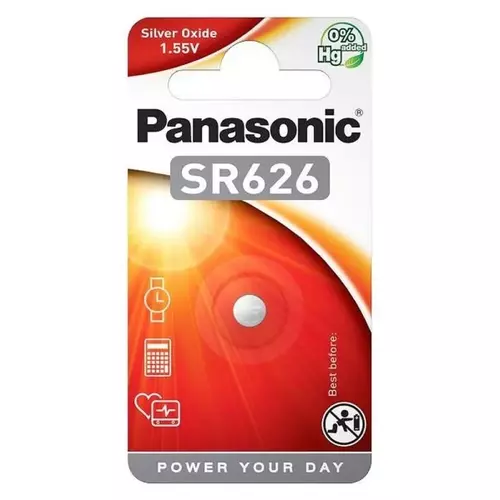 Bateria srebrowa Panasonic SR626SW / 377 - blister 1 szt. 1
