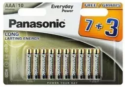 Bateria Panasonic LR3 AAA Everyday POWER- paczka 10 szt /7+3. 1