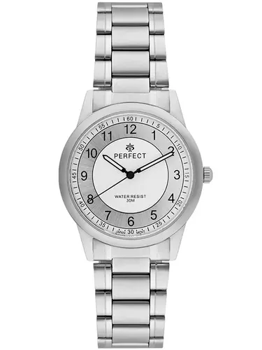 Zegarek Kwarcowy PERFECT R402H-01 Metal Standard Męski tarcza silver 1
