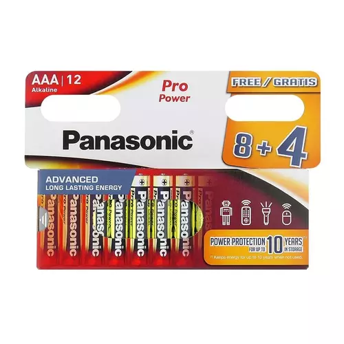 Bateria Panasonic LR3 Pro Power B12 /8+4/- cena za 12sztuk 1