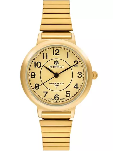 Zegarek PERFECT GUMKA Damska XD284-04 Gold tarcza Gold 1