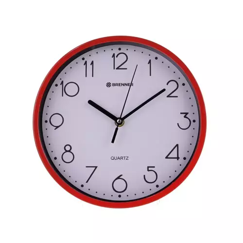 Zegar kwarcowy Brenner 6863BR czerwony Ø 20 1
