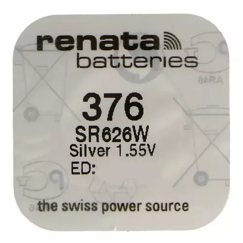 Bateria srebrowa Renata SR626W / 376.SP - opakowanie 10 szt. 1