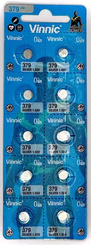 Bateria Srebrowa Vinnic SR 521SW 379- Blister 10 szt. 1