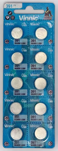 Bateria Srebrowa Vinnic 391 SR1120W - Blister 10 szt. 1