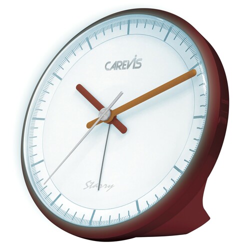 Budzik Kwarcowy CAREVIS C10 Burgundy 1