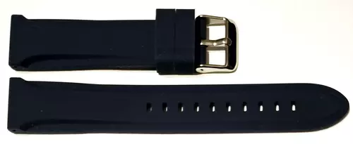 Pasek silikonowy GRANATOWY/BEZ PRZESZYCIA  20mm 1