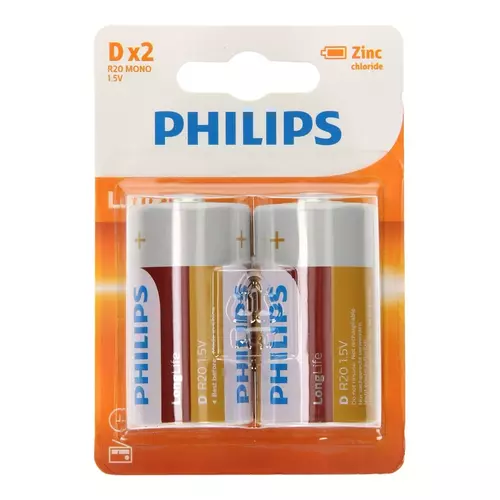 Bateria Philips R20 cynkowa B2 Longlife 1