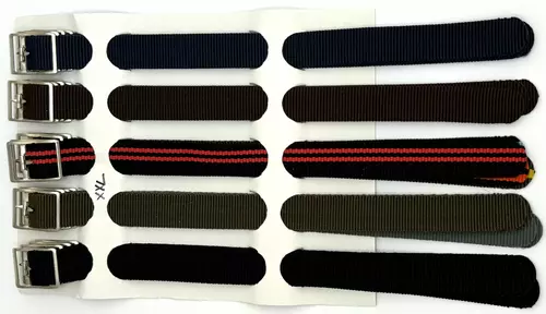 Paski Perlon XL mix kolor pak. po 20szt 18mm 1