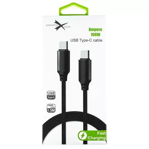Kabel Ampere Typ C Typ C 100W 1,5m 1