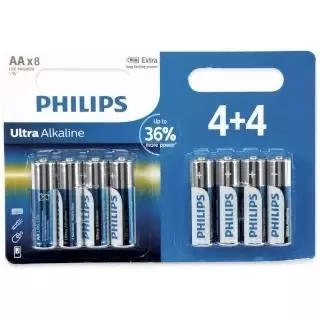 Bateria Philips LR6 ultra alkaline - Blister 4+4 szt 1