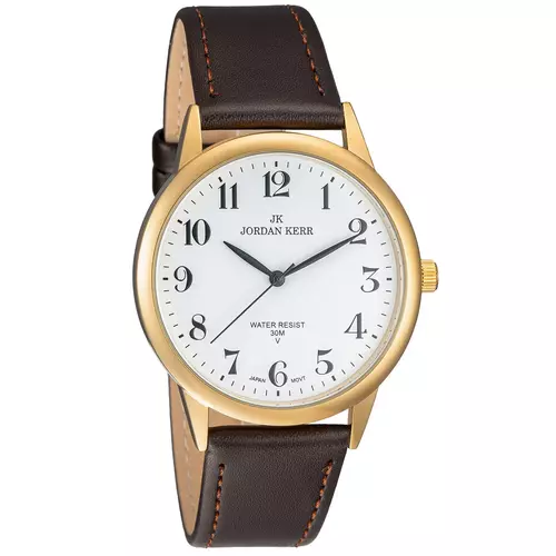 Zegarek JORDAN KERR LG001-08 IPG STANDARD MĘSKI pasek brązowy 1