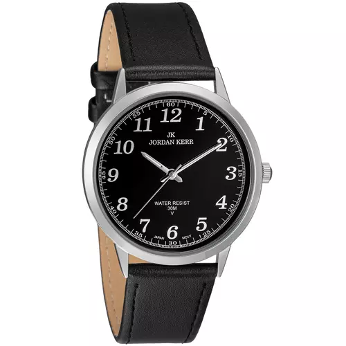 Zegarek JORDAN KERR LG002-01 IPS STANDARD MĘSKI pasek czarny tarcza czarna 1