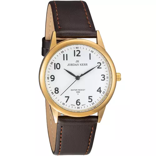 Zegarek JORDAN KERR LG003-08 IPG STANDARD pasek brązowy 1