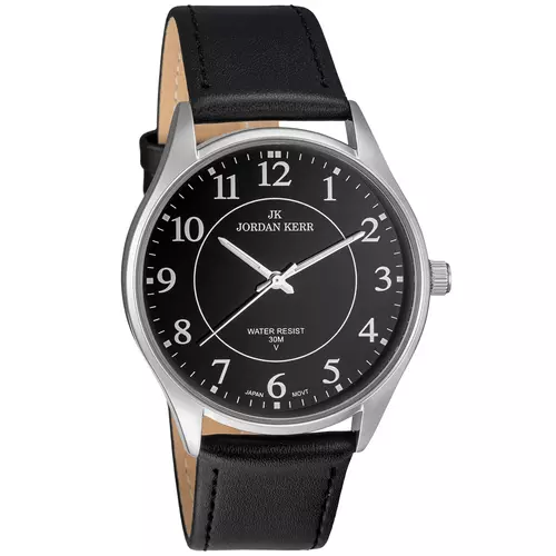 Zegarek JORDAN KERR LG004-01 IPS STANDARD pasek czarny tarcza czarna 1