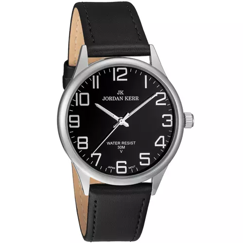 Zegarek JORDAN KERR LG006-01 IPS STANDARD pasek czarny tarcza czarna 1