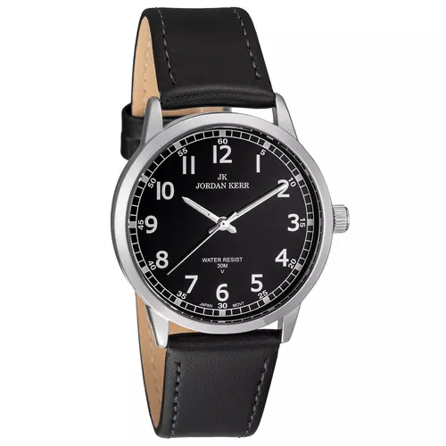 Zegarek JORDAN KERR LG009-01 IPS STANDARD pasek czarny tarcza czarna 1