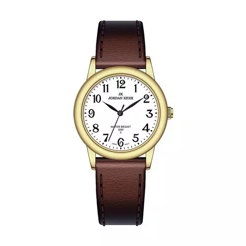 Zegarek JORDAN KERR LL011-10 IPG STANDARD DAMSKI pasek brązowy 1