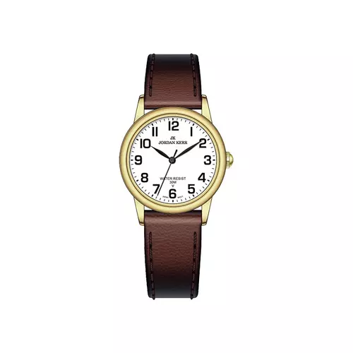 Zegarek JORDAN KERR LL013-10 IPG STANDARD DAMSKI pasek brązowy 1