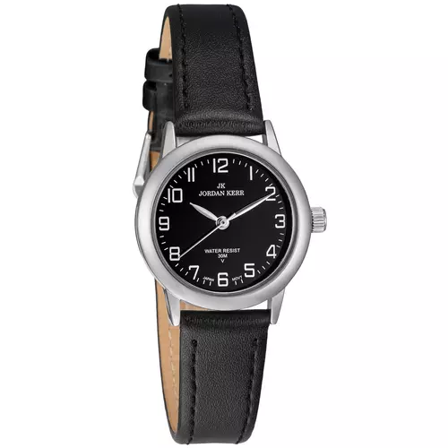 Zegarek JORDAN KERR LL014-01 IPS STANDARD DAMSKI pasek czarny tarcza czarna 1