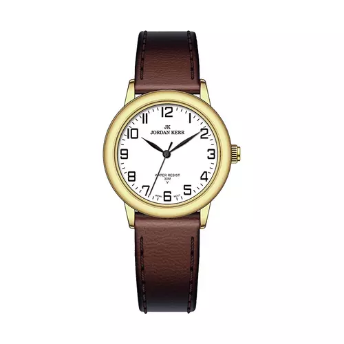 Zegarek JORDAN KERR LL014-10 IPG STANDARD DAMSKI pasek brązowy 1
