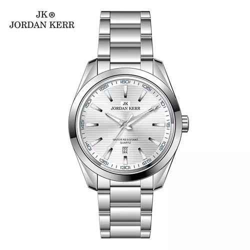 Zegarek JORDAN KERR L1066 IPS Srebrna Tarcza Srebrny index 1