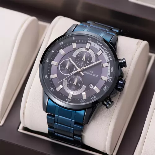 Zegarek JORDAN KERR L1075 IPBLUE Niebieska Tarcza 1