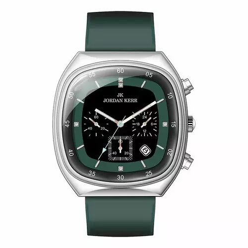 Zegarek JORDAN KERR L1077 IPS Zielona Tarcza Zielony pasek 1