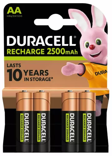 Akumulator Duracell AA 2500 mAh - blister 4 szt. 1