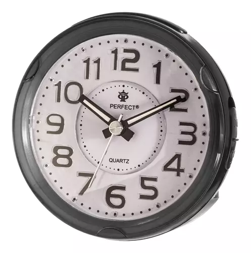 Budzik Kwarcowy PERFECT BB 08604 Czarny 1