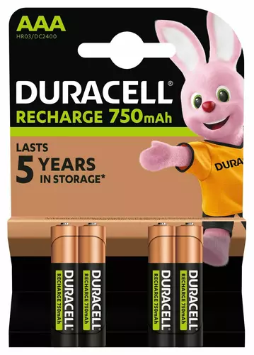 Akumulator Duracell AAA 750 mAh - blister 4 szt. 1