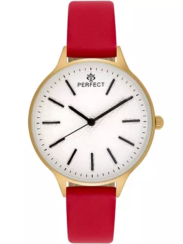 Zegarek PERFECT pasek E357-04 PNP pasek czerwony 1