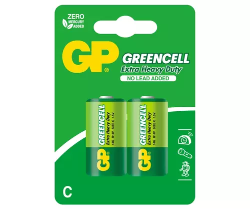 Bateria GP R14  Greencell blister pak. po 2 szt. 1
