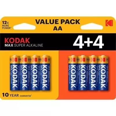 Bateria Kodak Max LR6 B8 4+4 1