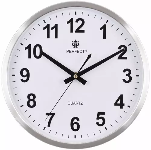 Zegar Perfect PW352-1700-1 Aluminum / Biały Tarcza 1