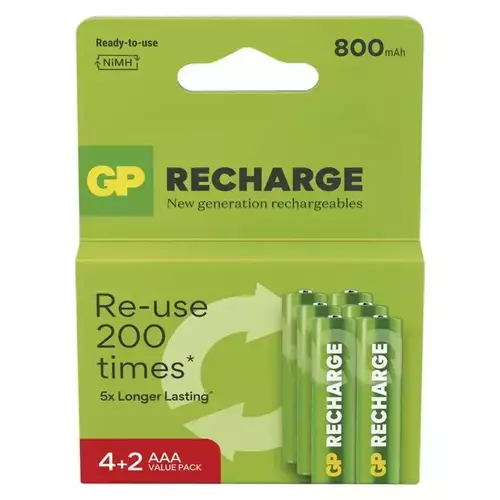 Akumulator GP AAA 800 mAh - blister 6 szt. 1
