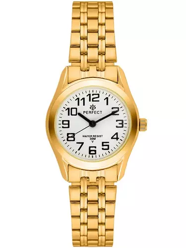 Zegarek PERFECT R01-11 Gold Metal Damski 1