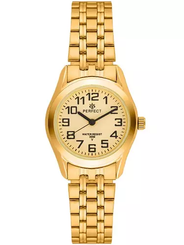 Zegarek PERFECT R01-13 Gold Metal Damski 1