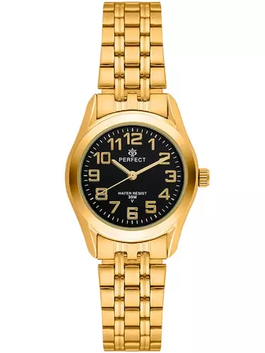 Zegarek PERFECT R01-14 Gold Metal Damski 1
