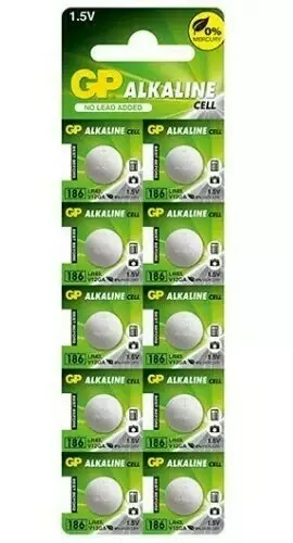 Bateria GP LR43 186 G12 blister 10 szt 1