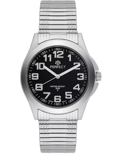 Zegarek Kwarcowy PERFECT X012-03 Silver Gumka męska 1