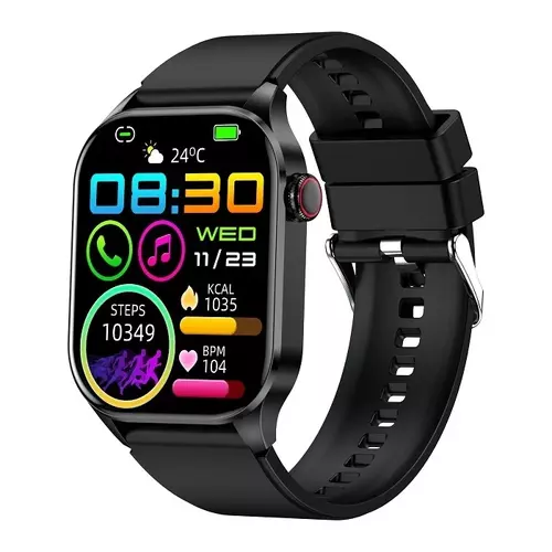 Smartwatch Hagen HB18 czarny pasek czarny 1
