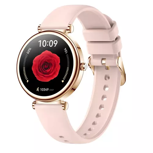 Smartwatch Hagen HB40 różowe złoto pasek różowy 1
