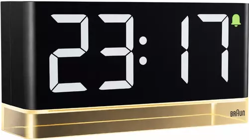 Budzik Cyfrowy Braun BC27B LED Czarny Podświetlany Alarm 24h Duży Wyświetlacz LCD 1