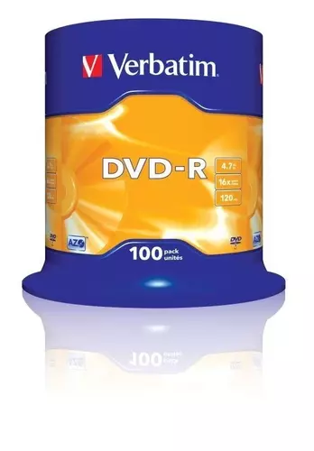 Płyta Verbatim DVD-R 4,7GB Cake 100 43549 1